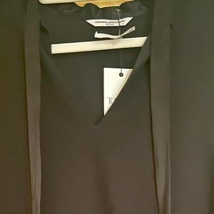 Amanda uprichard black tie dress. Medium. NWT